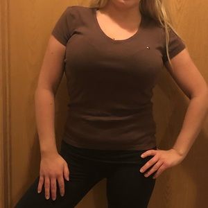 Brown Tommy Hilfiger Top